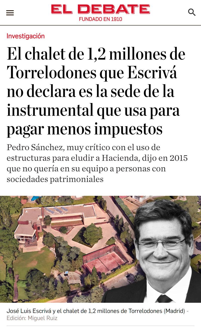 Pedro Sánchez en 2015: "Si alguien en mi ejecutiva tiene una sociedad interpuesta para pagar la mitad de impuestos, estaría fuera al día siguiente".