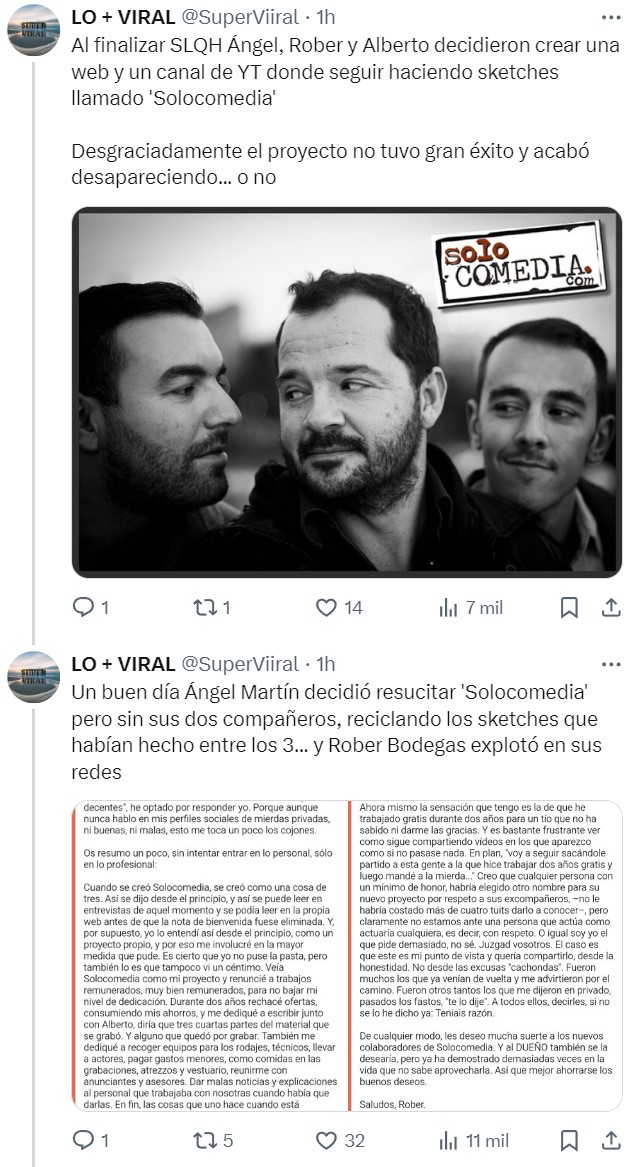 "Contar sus problemas, el negocio": Pantomima Full dedica su último vídeo a Ángel Martín sin nombrarlo.