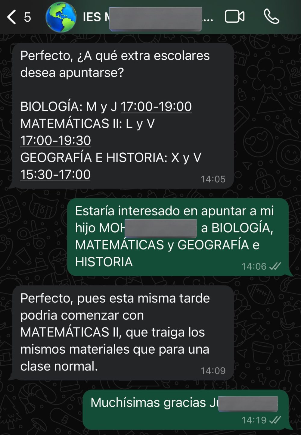 Padre por un día de un amego descarriado.