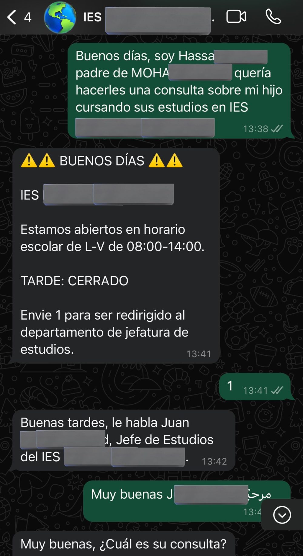 Padre por un día de un amego descarriado.