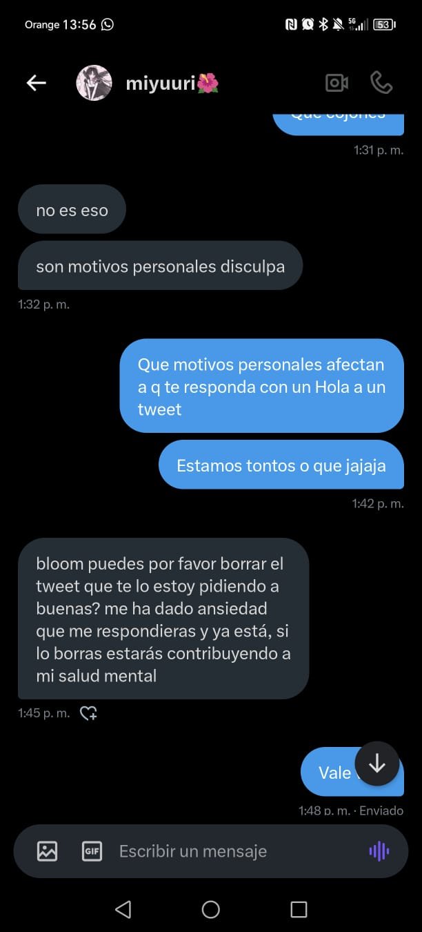 La bida le da amsiedad