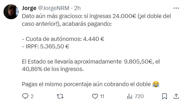 Así serán las cuotas de autónomos para 2025 en España.