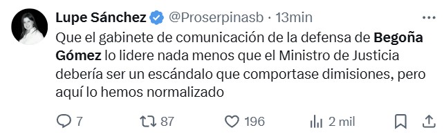 Begoña Gómez imputada por dos nuevos delitos.