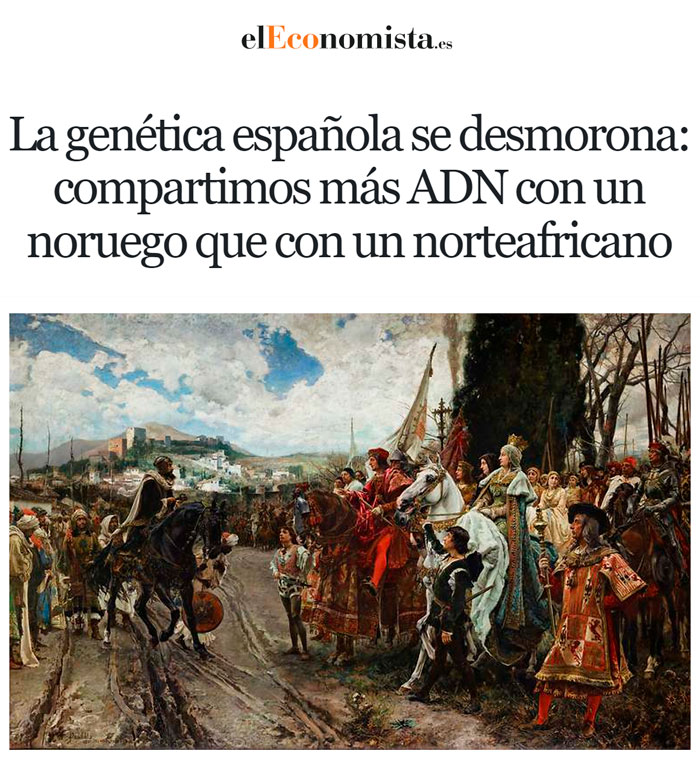 La genética española se "desmorona".