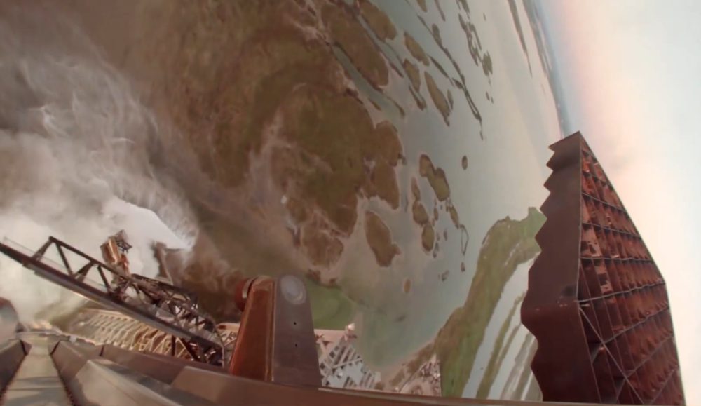 Space X publica la onboard del rescate del Super Heavy.