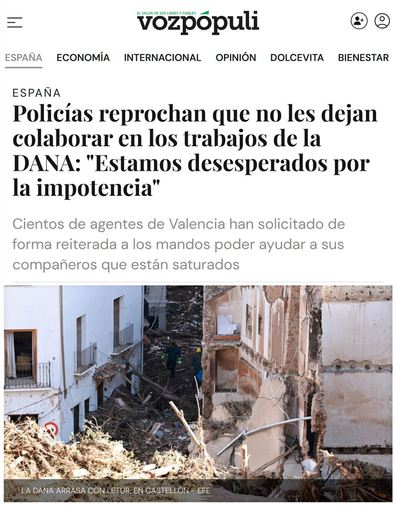 Policías se quejan de que quieren ayudar pero la burocracia infernal de nuestro MEGAESTADO no lo permite.