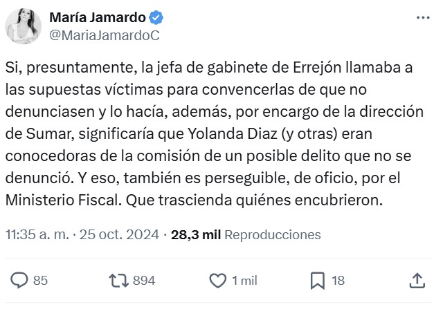 PDRO se solidariza con Yolanda por tener que expulsar a una oveja negra de su partido (jeje) y una de las denunciantes le responde.