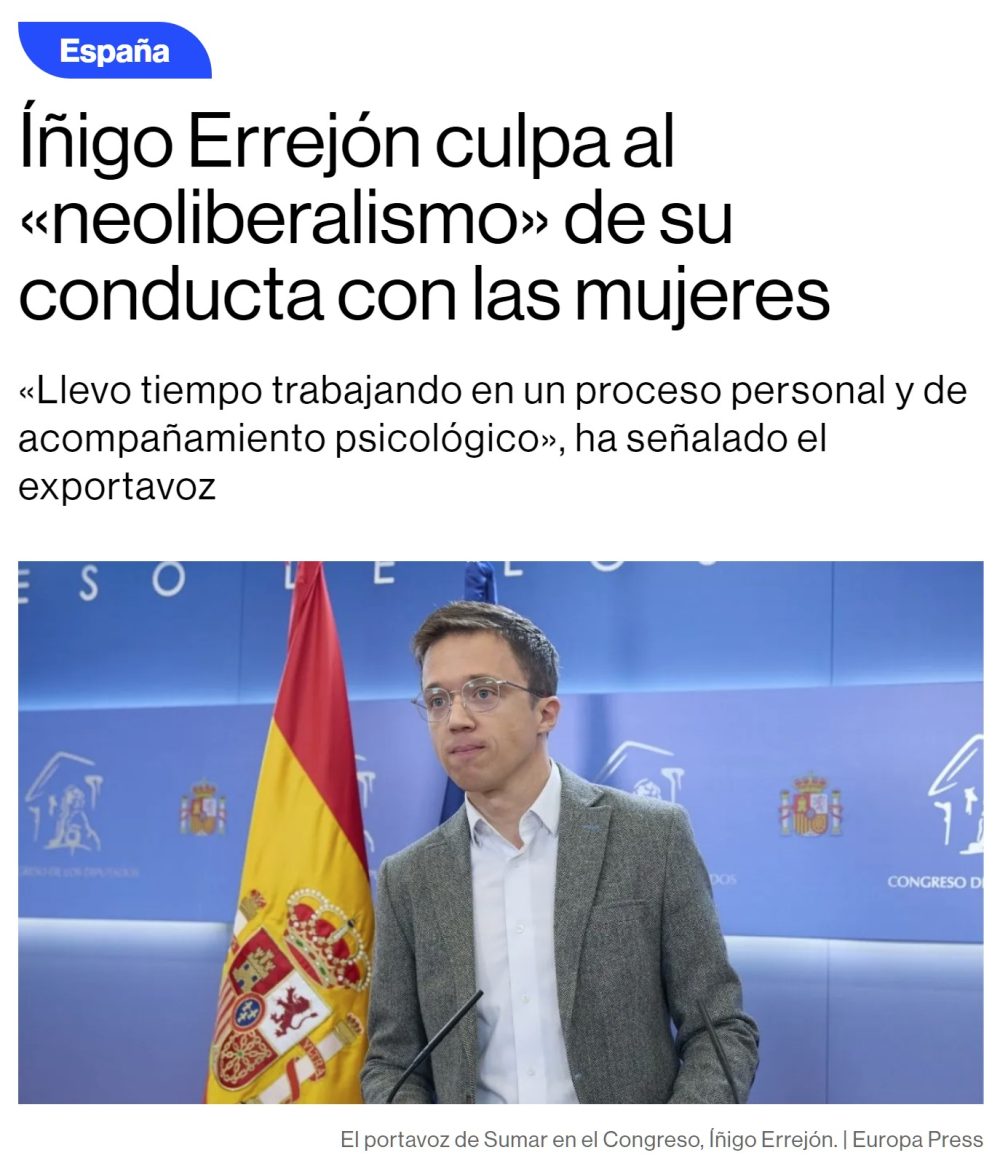 Maldito neoliberalismo...