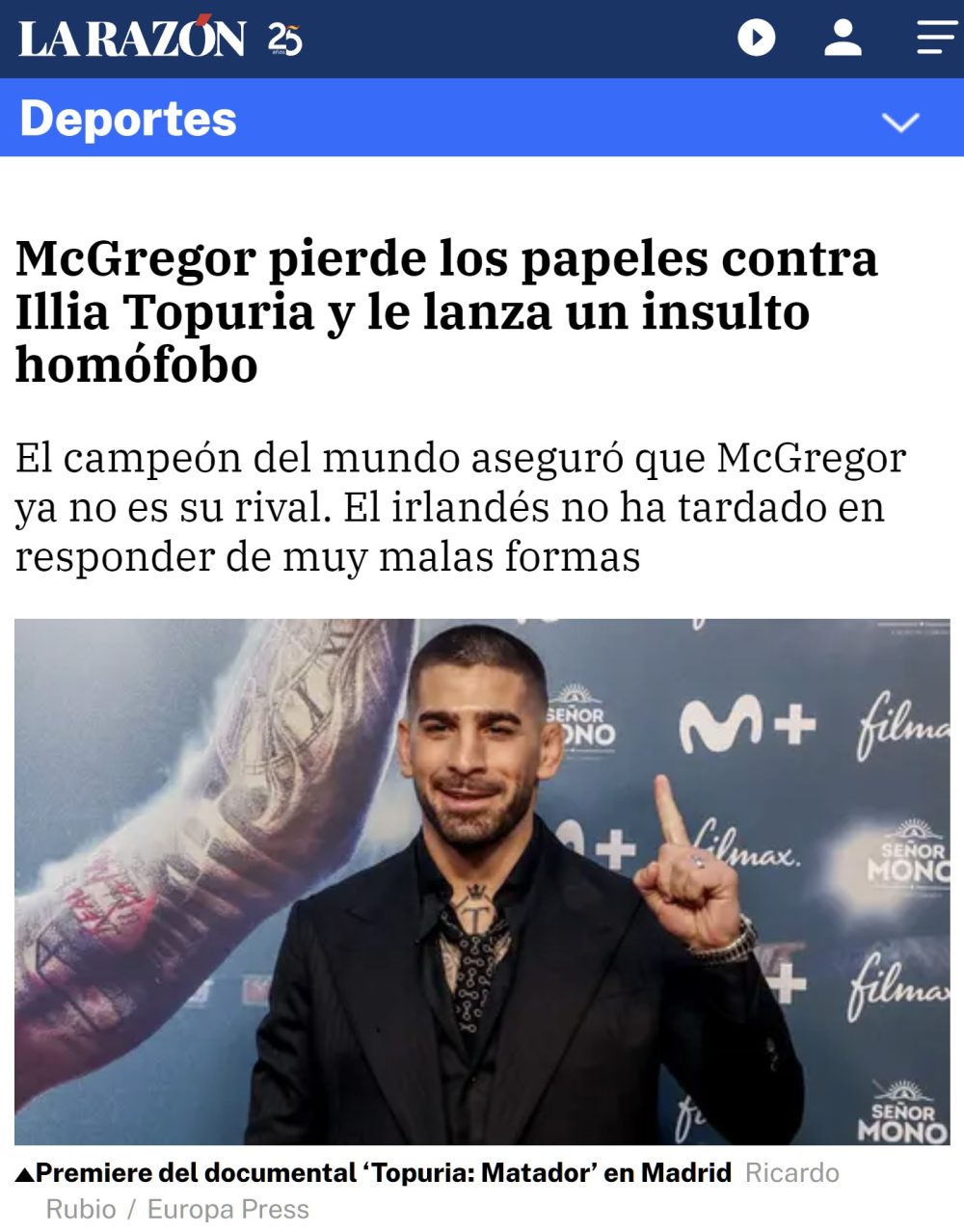 McGregor ya no sabe qué hacer para que la gente hable de él.