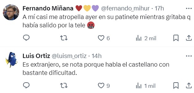 Primeras declaraciones del murciano que lanzaba piedras a los autobuses.