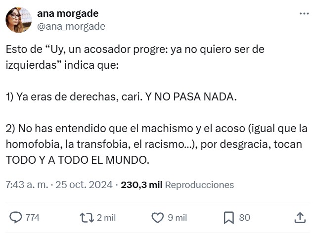 "No era verdadero izquierdismo"