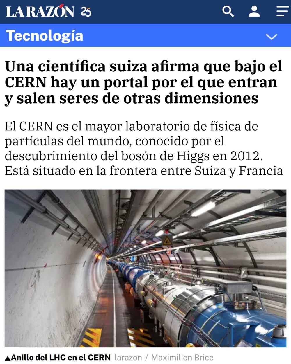 Los del CERN abriendo una puerta interdimensional al inframundo y nosotros aquí tan tranquilos...