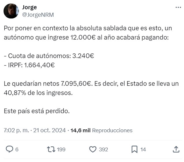 Así serán las cuotas de autónomos para 2025 en España.
