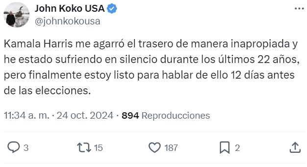 Pirueta de última hora para asociar a Trump con Epstein y embarrar todo a 12 días de las elecciones.