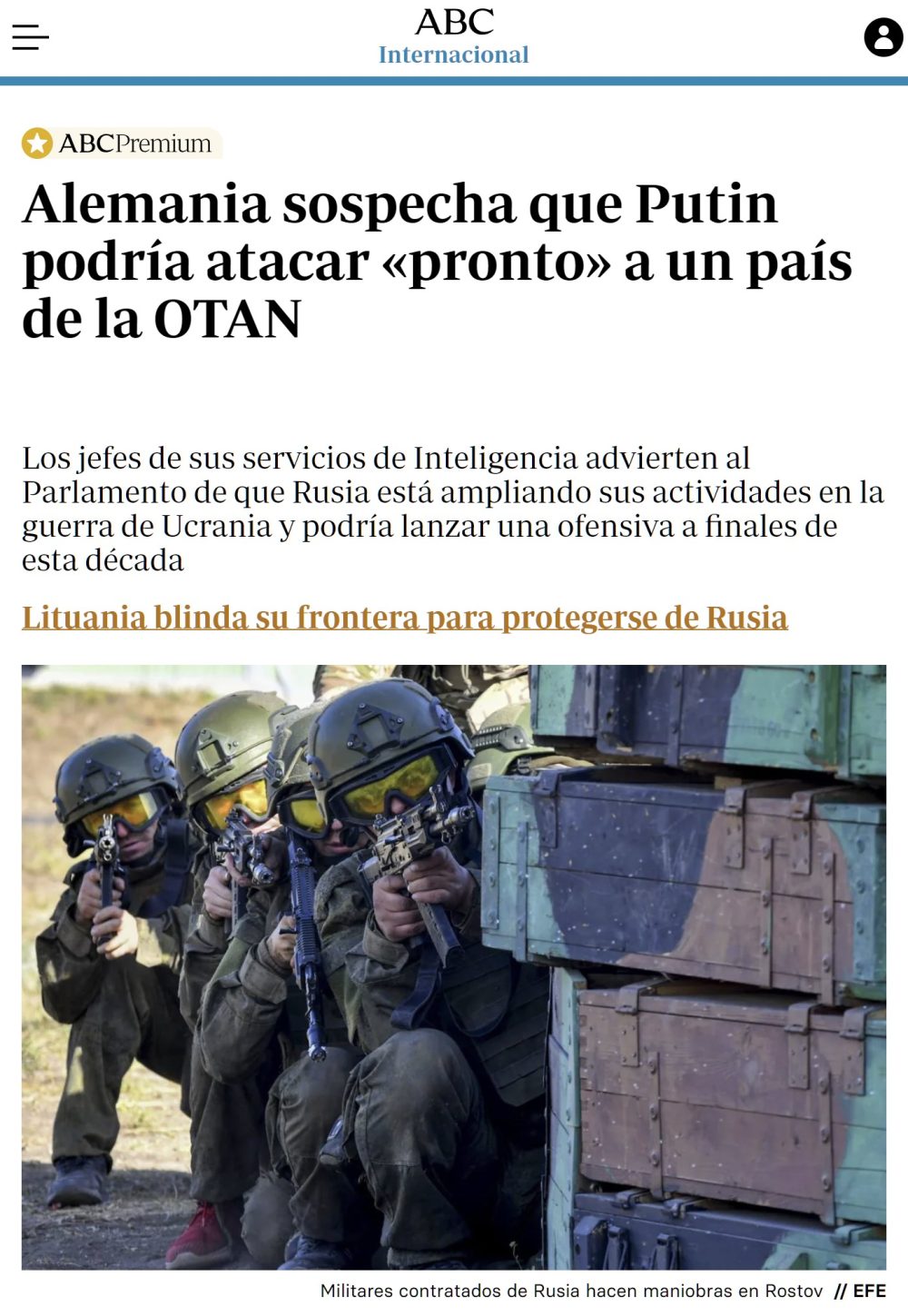 ¿Alguien se ha planteado qué pasará cuando Putin ataque un país de la OTAN?