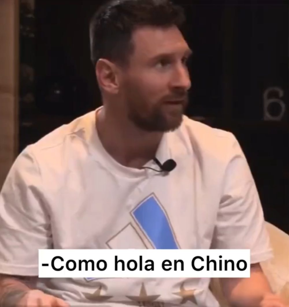 Para Messi solo existe un idioma en el planeta Tierra: EL ESPAÑOL.