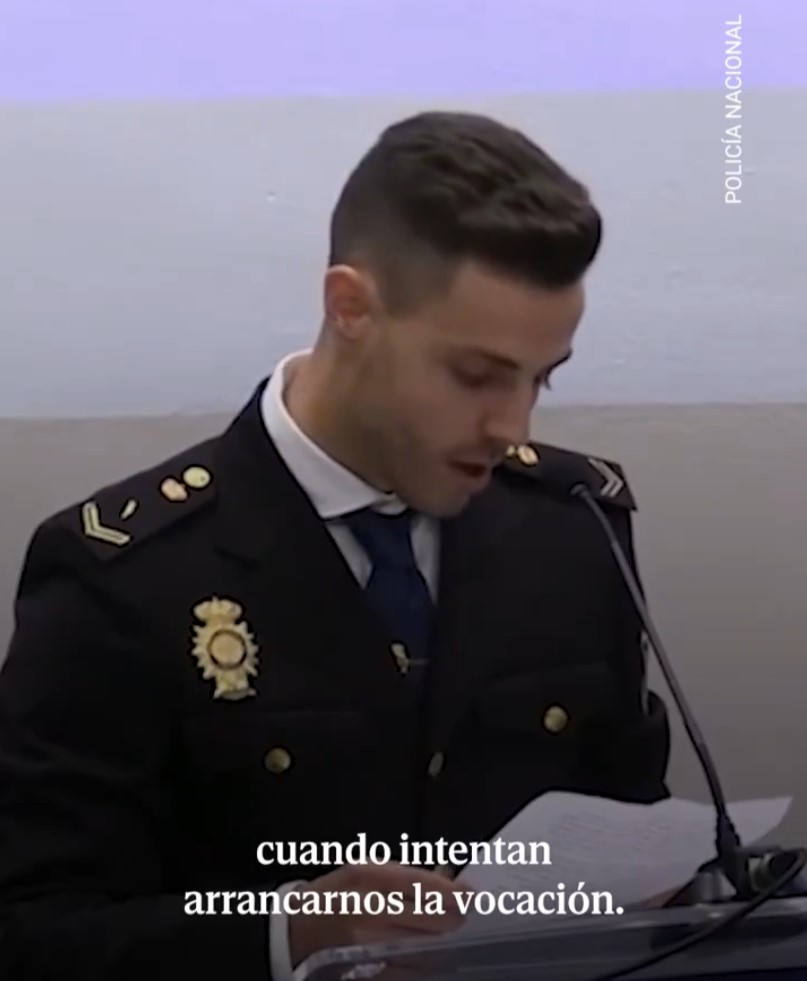 El discurso de un policía nacional que se ha hecho viral por pedir que se les dé más medios para hacer su trabajo.