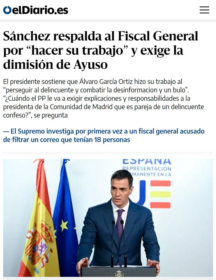 Imputan a su mano derecha en el gobierno, a su mujer, a su hermano, a su fiscal... pero la que debe dimitir es AYUSO.
