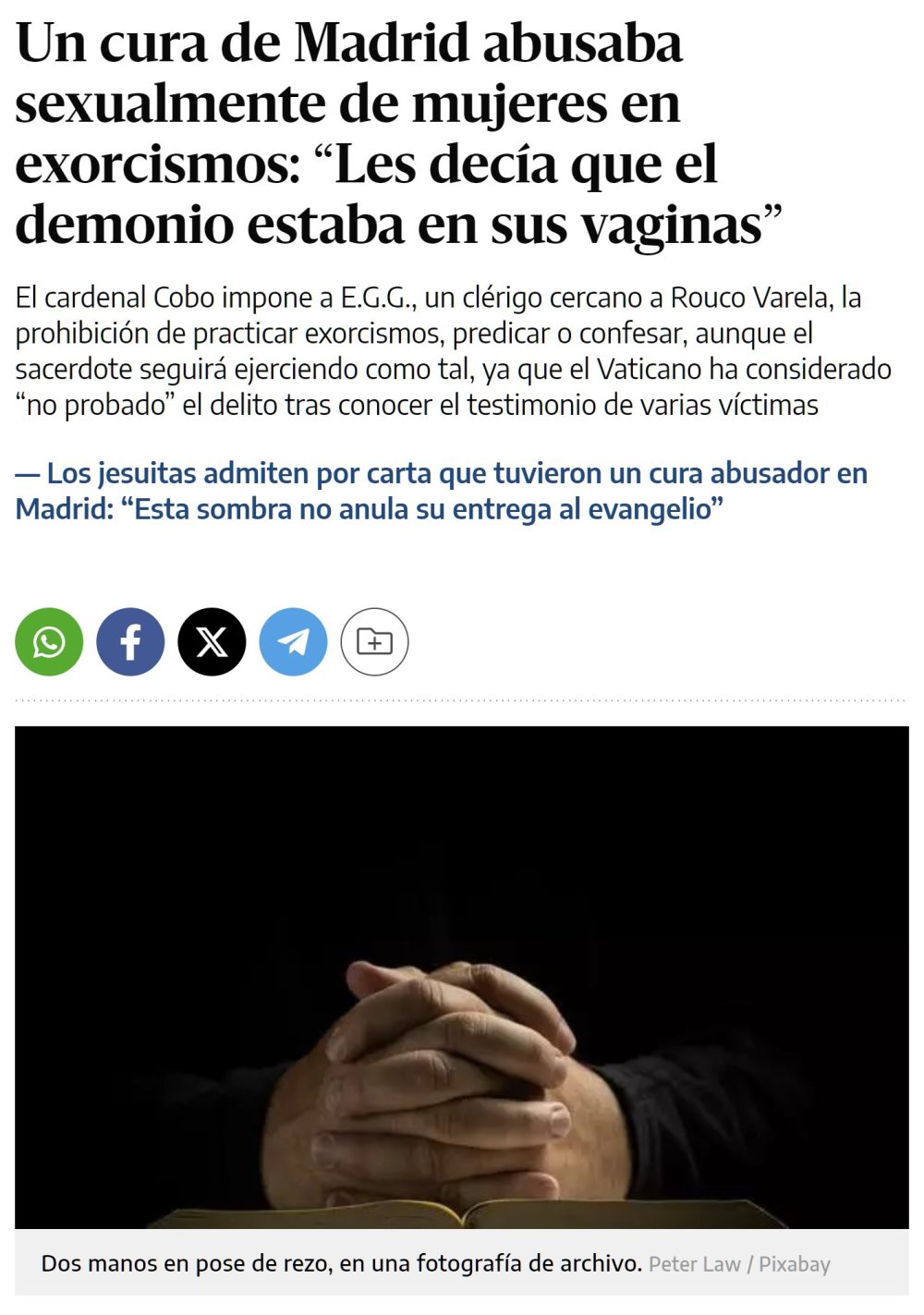 Curas colegas que te exorcizan el vagino.