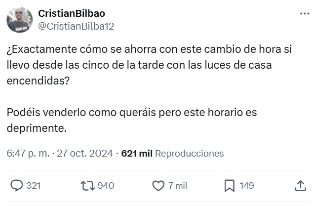 El cambio horario es una absoluta HEZ FECAL.