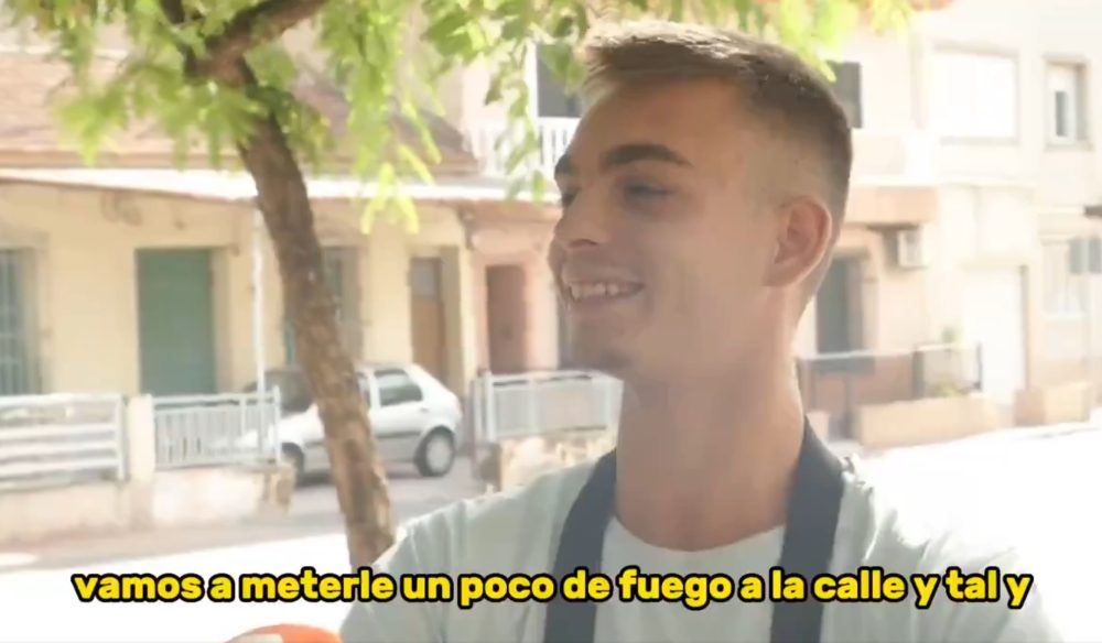 Primeras declaraciones del murciano que lanzaba piedras a los autobuses.