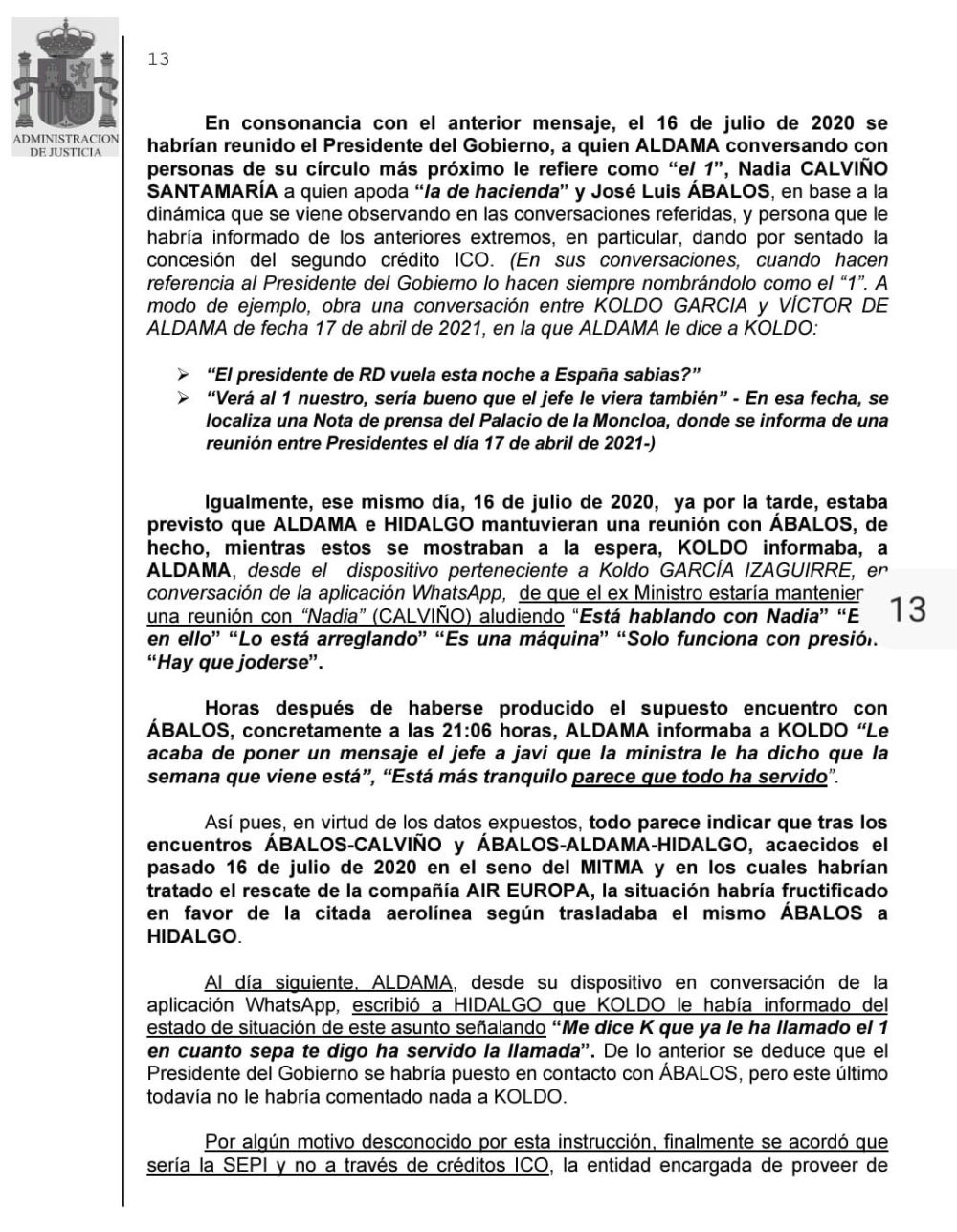 Se va cerrando el cerco...