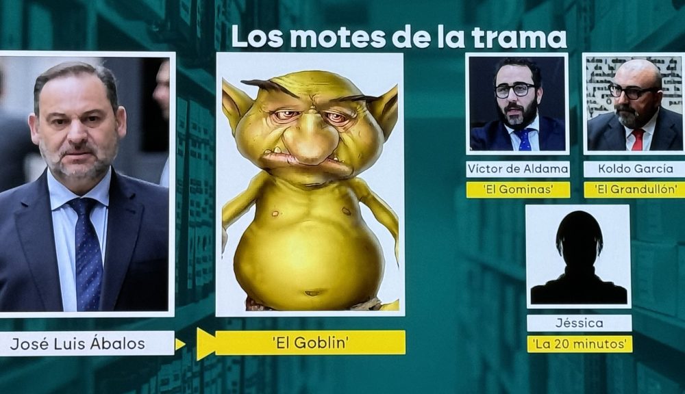 Los motes de la trama: a Ábalos lo llamaban "el goblin" y a su 'novia' "la 20 minutos".