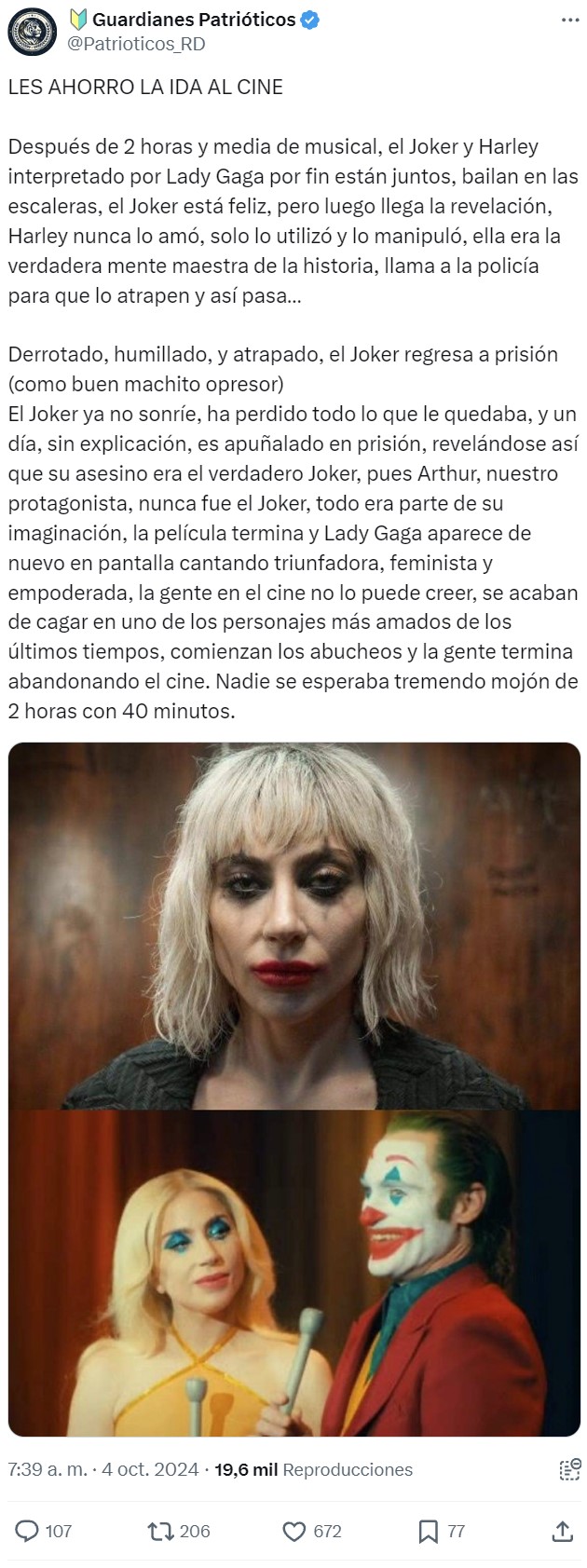 Vuelve el victimista más querido: EL JOKER.