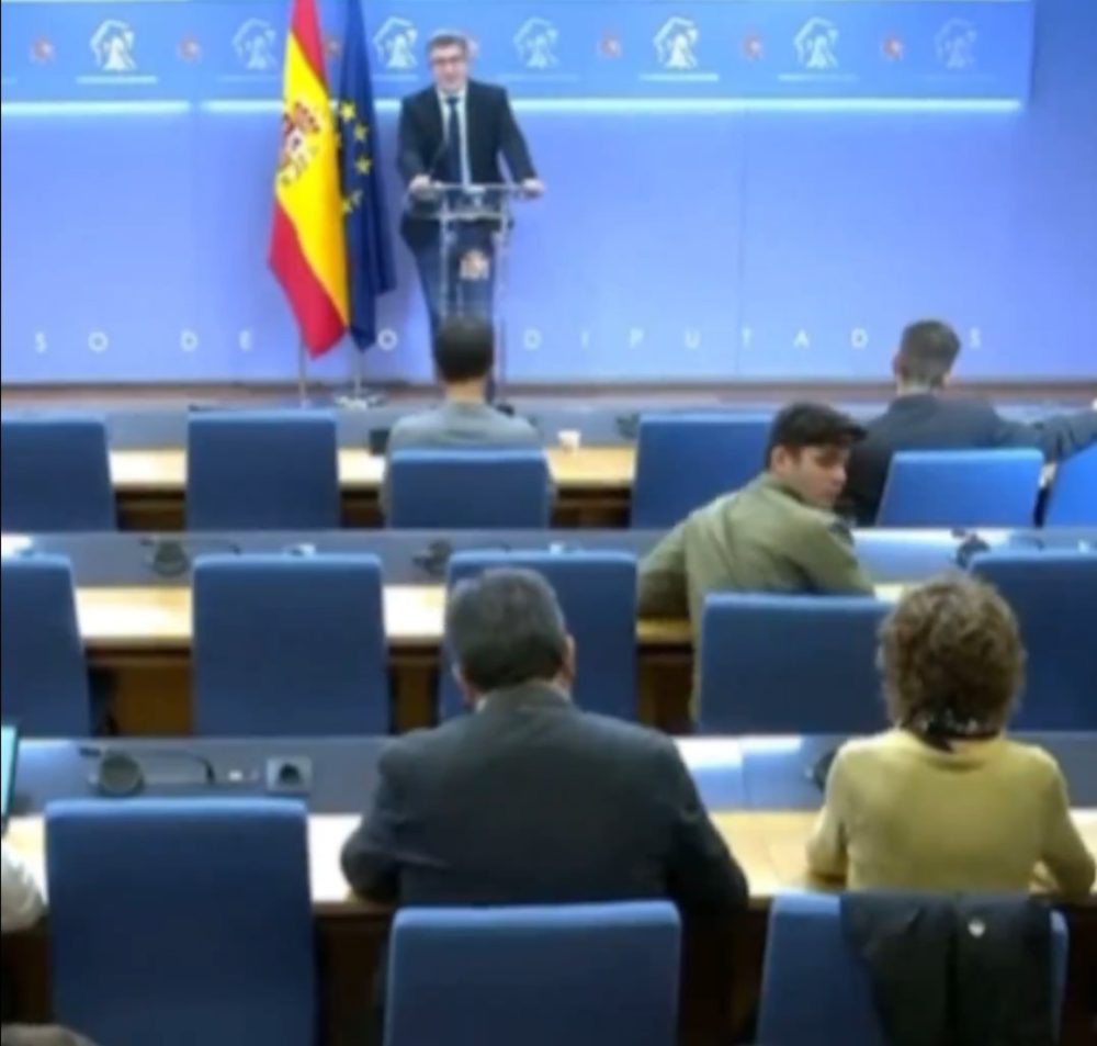 Esto ha pasado hoy en la sala de prensa del Congreso.