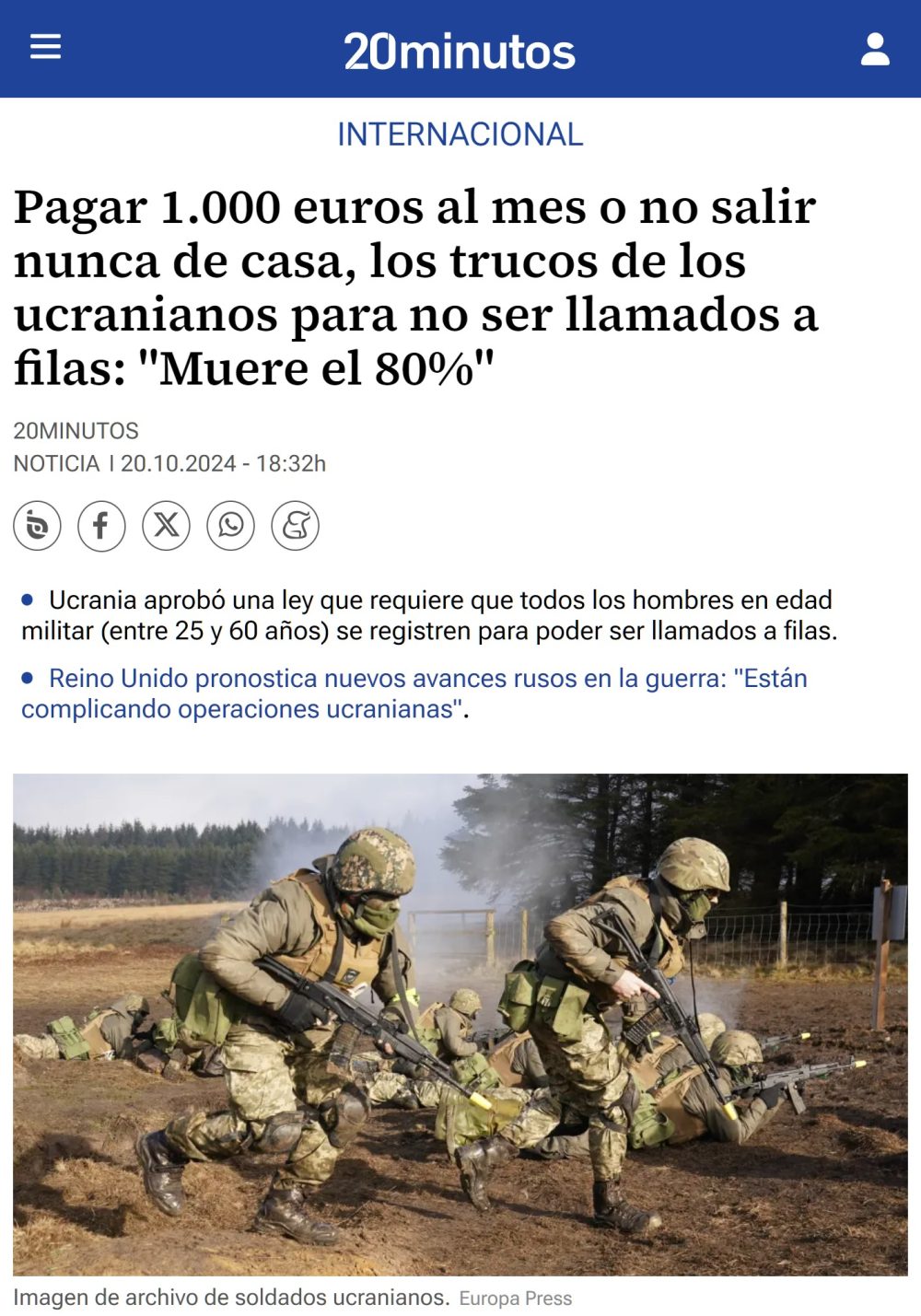 Las triquiñuelas de los ucranianos para no ser llamados a filas.