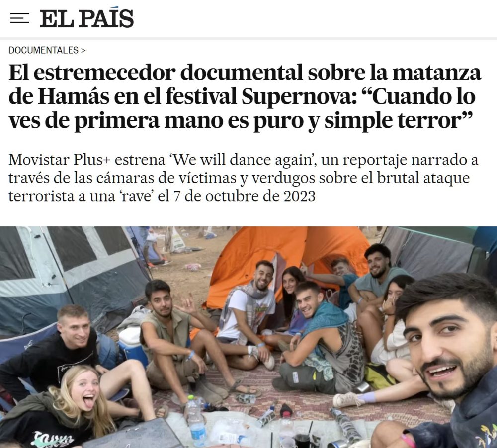 Movistar Plus estrena hoy un documental sobre el atеntado de Hamás en el festival Supernova (360 muеrtos, más de 100 heridos y 40 rehenes)