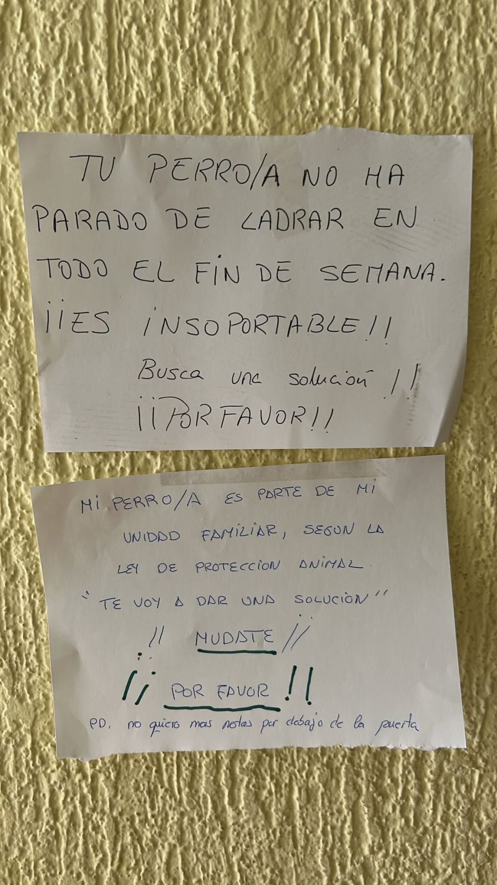 Vecinos colegas que te invitan a mudarte.