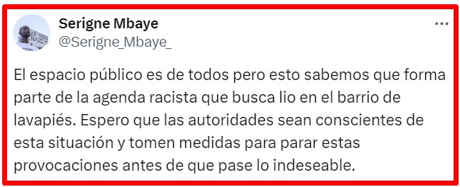 La parte de gritar acción no le dio ninguna pista a Serigne