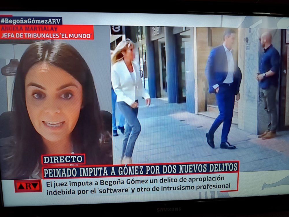 Begoña Gómez imputada por dos nuevos delitos.