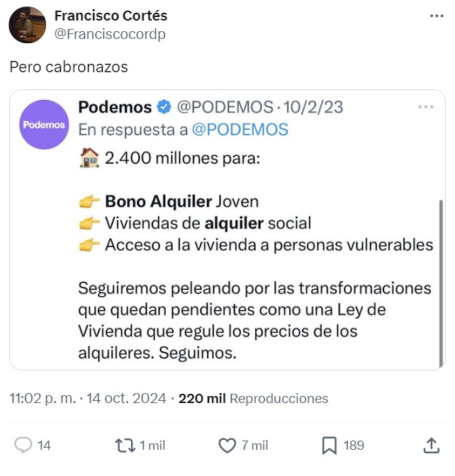Podemos criticando a... Podemos.