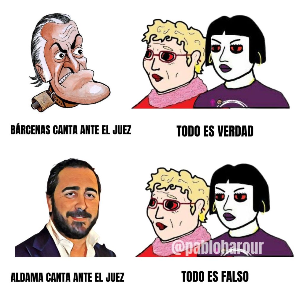 Aldama ha cantado, implicando a Pedro Sánchez y a Begoña Gómez.