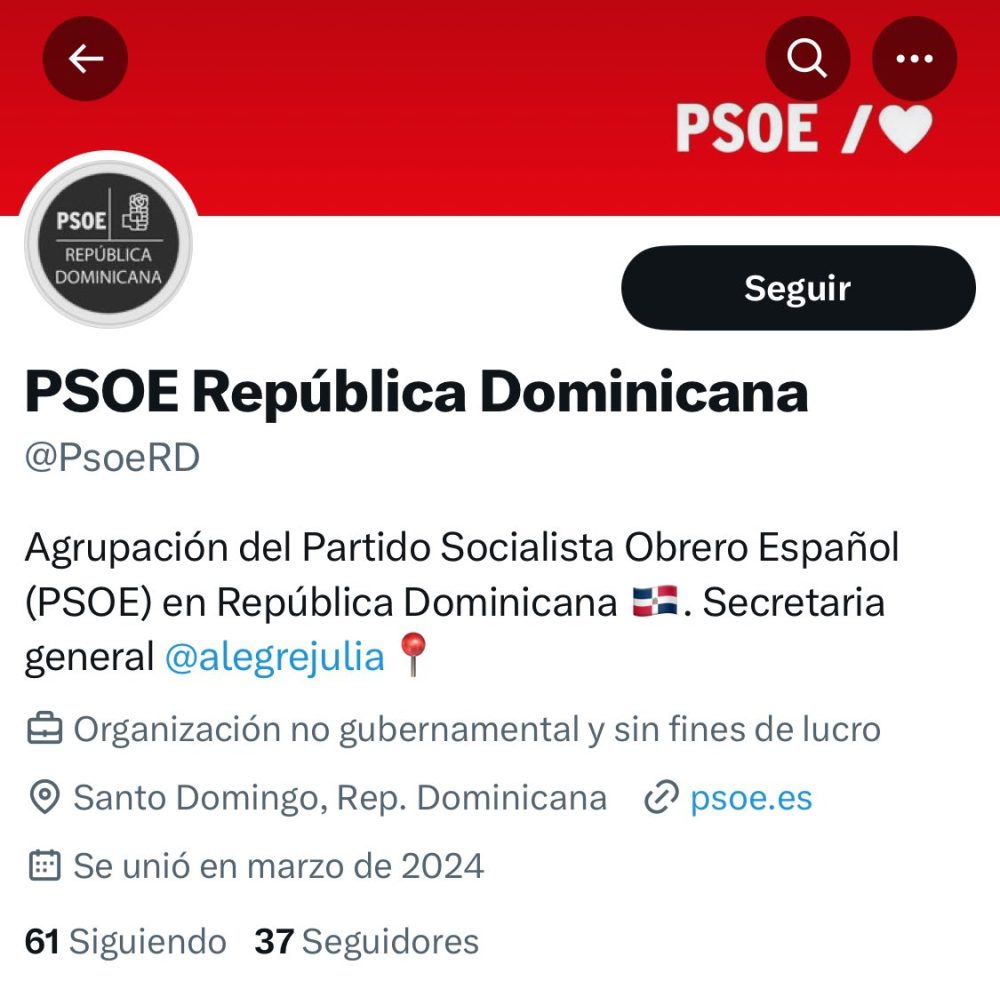 El presidente del PSOE en República Dominicana es un "asesor aduanero" que "resuelve controversias de los inversionistas extranjeros"