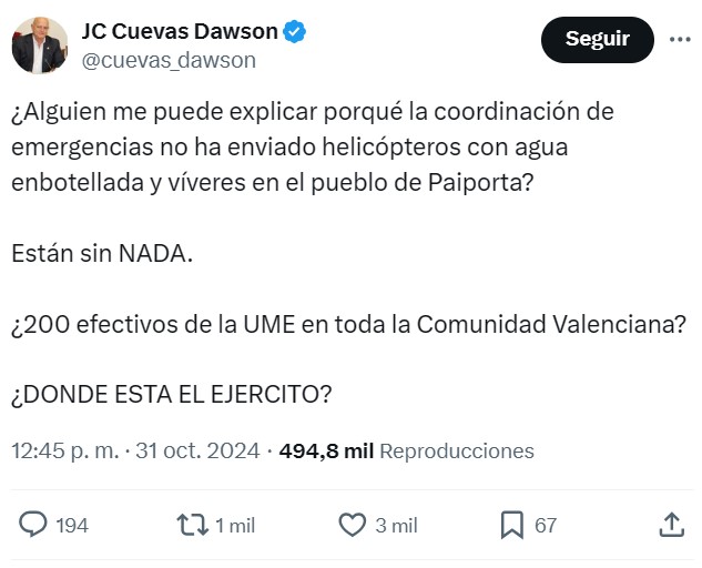 Mientras los "gobernantes" piden tiempo para gestionar la tragedia, la gente se pregunta por qué mientras "pensaban" no enviaron NADA a las zonas afectadas.