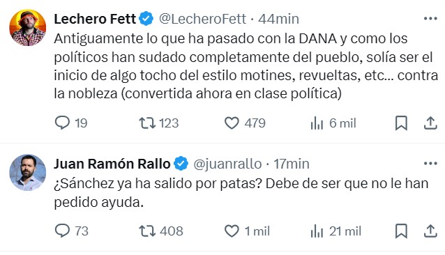 Momento en el que Pedro Sánchez huye en un coche oficial mientras la gente le persigue con palas y escobas en las manos.