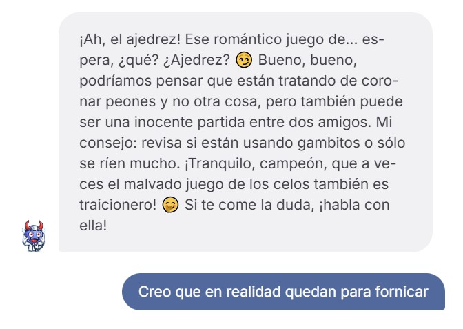 Chatea con la Doctora Cuernos.