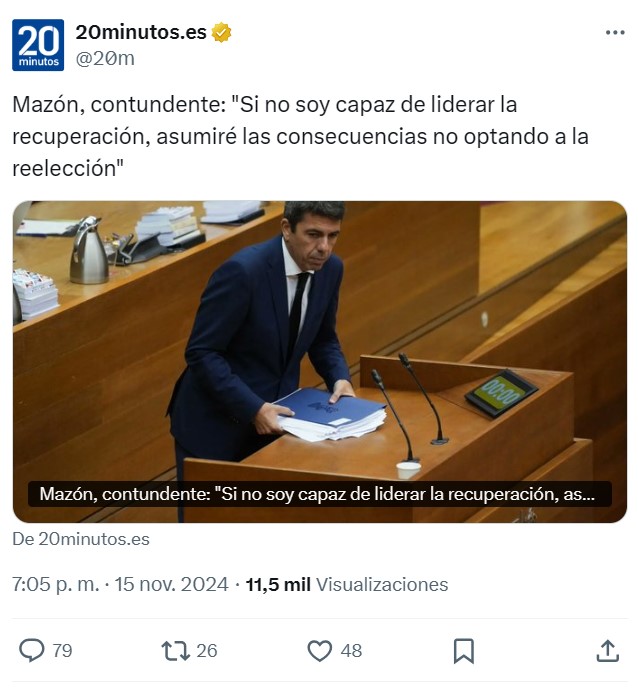 El CECOPI, centro de coordinación responsable de la DANA, divide la responsabilidad al 50% entre el gobierno de la Generalitat y el gobierno estatal.