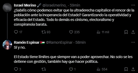 La culpa es de la ultraderecha...