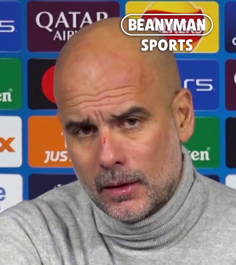 ¿Qué le ha pasado a Guardiola en la cara?