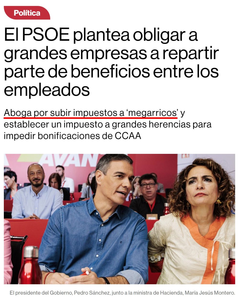 El PSOE quiere subirle los impuestos a MEGARRICOS... los que cobráis 1700 euros al mes, preparaos.