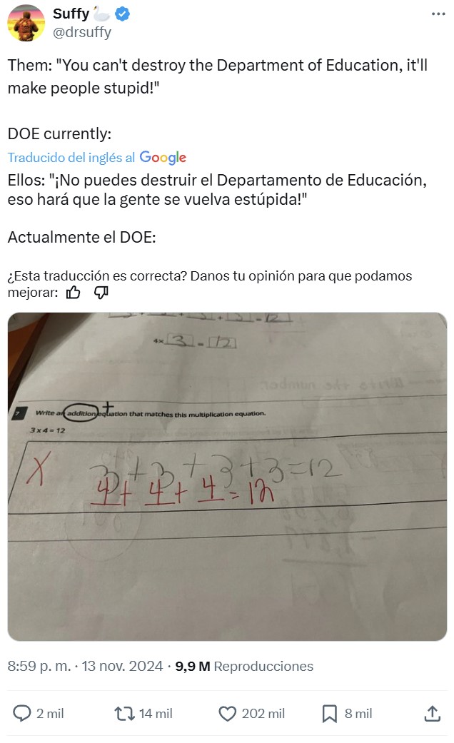 Me viene el niño con ese examen y quemo el colegio.
