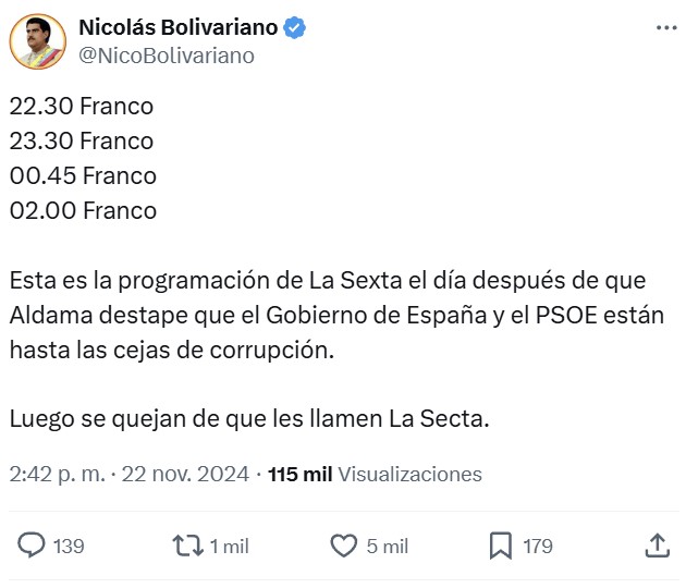 Alguien está destapando los chanchullos de Pedro... ¡RÁPIDO, RESUCITAD A FRANCO OTRA VEZ!