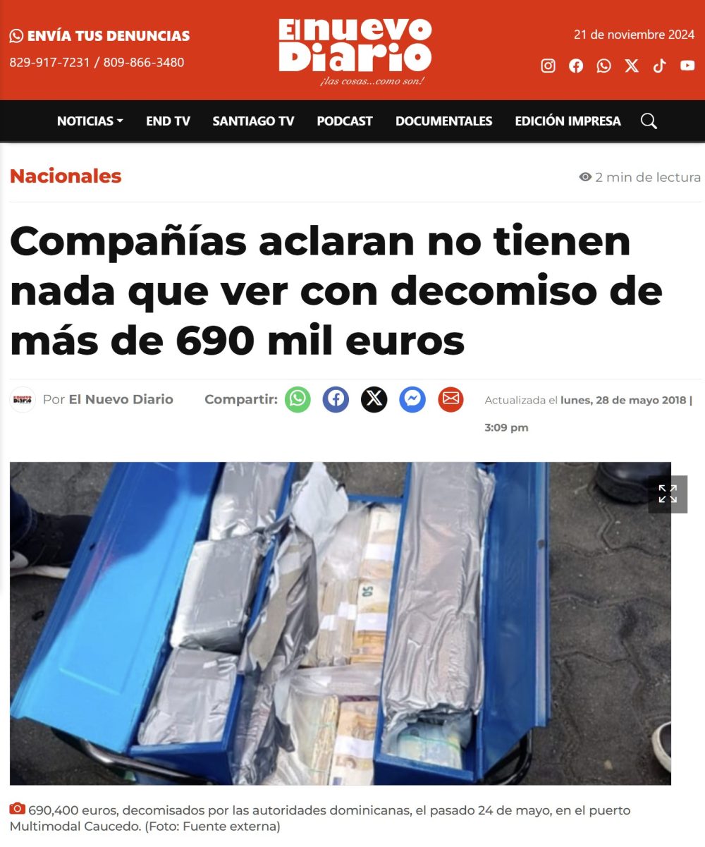 El presidente del PSOE en República Dominicana es un "asesor aduanero" que "resuelve controversias de los inversionistas extranjeros"