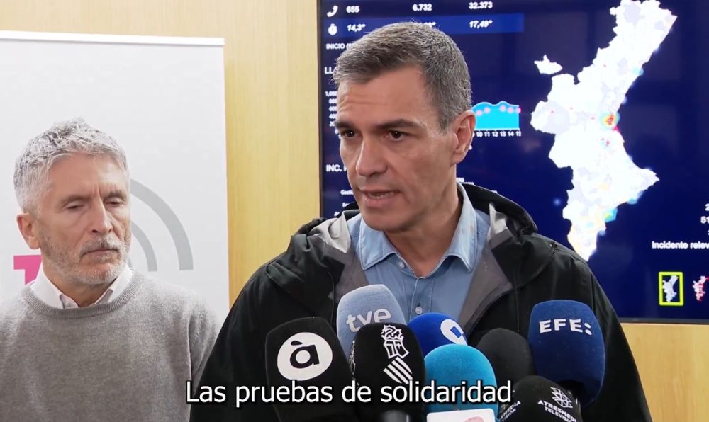 Pedro Sánchez: "La vioIencia ejercida por unos pocos no nos desviará del interés colectivo".
