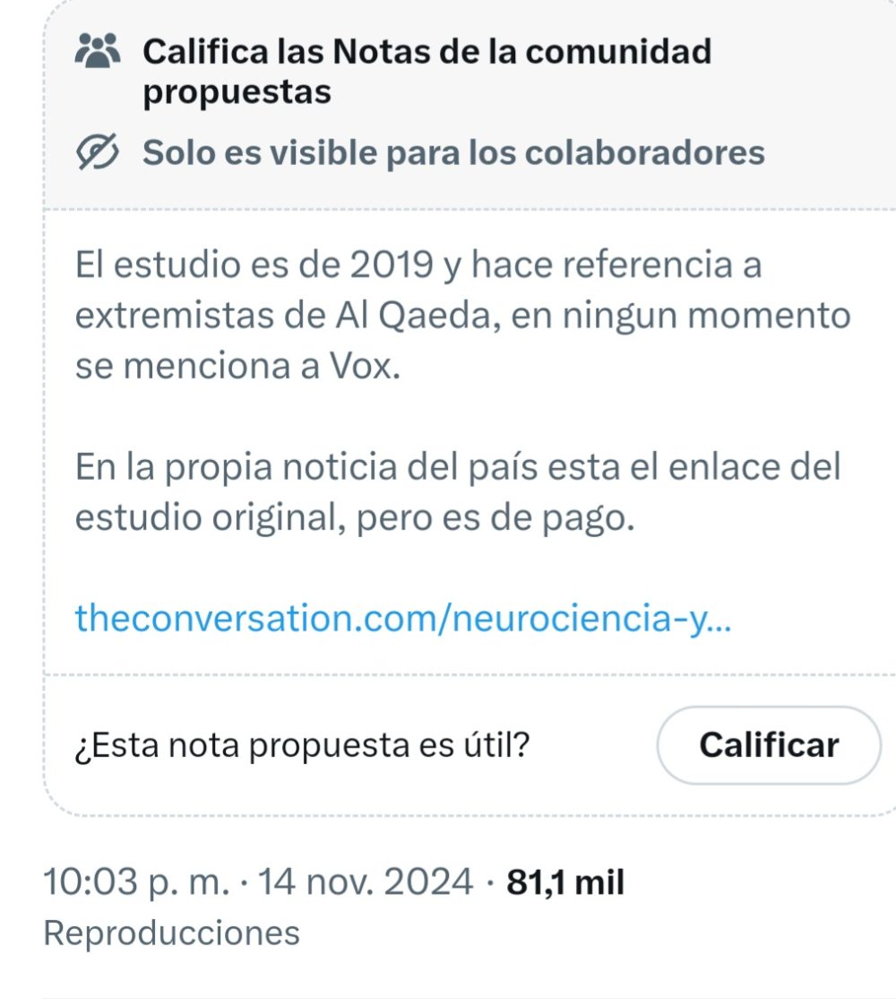 Por si alguno se pregunta por qué muchos "progresistas" están yéndose llorando de Twitter.