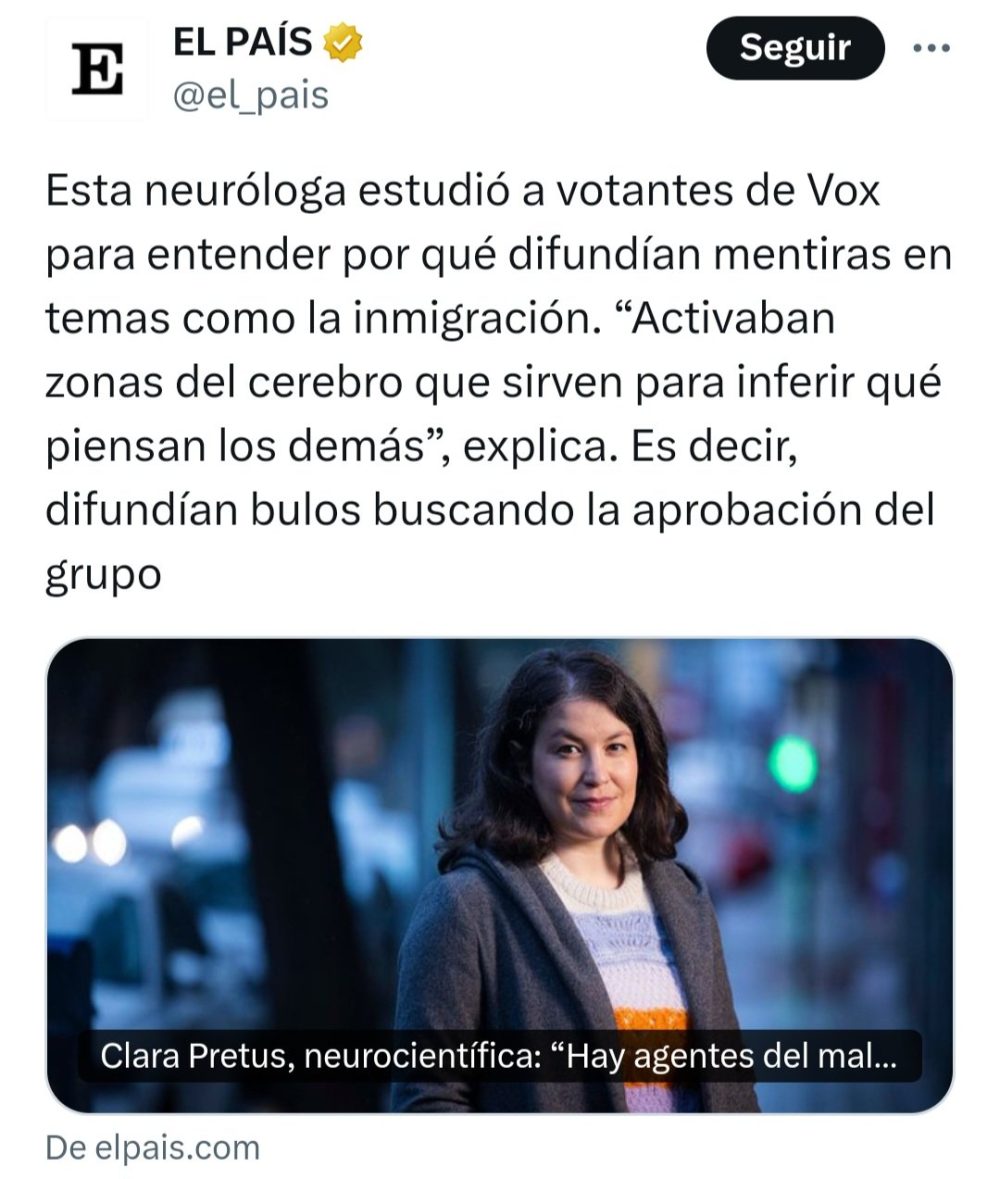 Por si alguno se pregunta por qué muchos "progresistas" están yéndose llorando de Twitter.